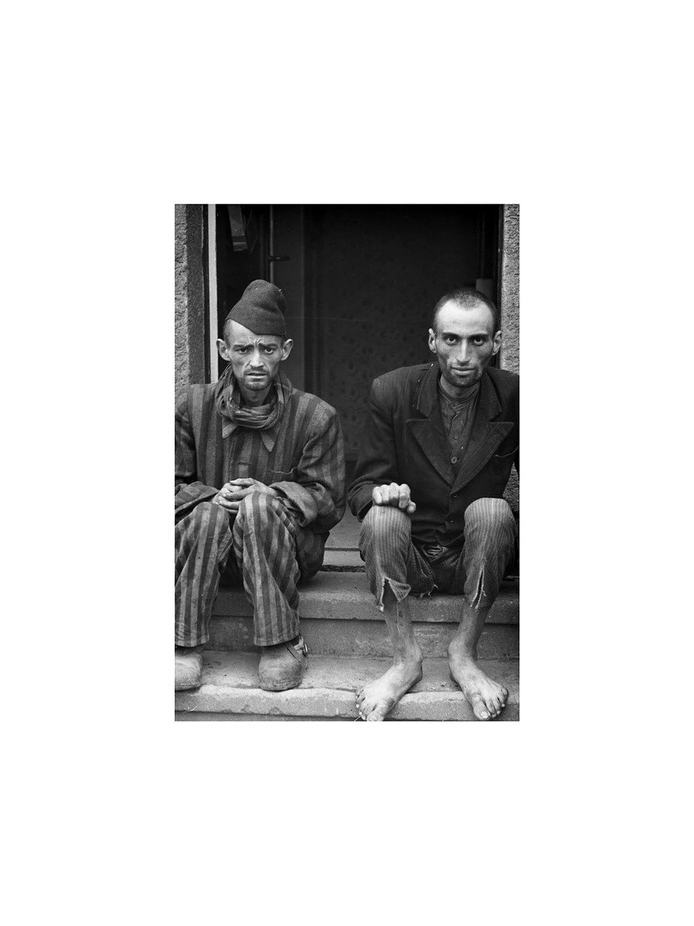 WWII Germany Nordhausen Death Camp Survivors 1945 4x6 Lustre Print